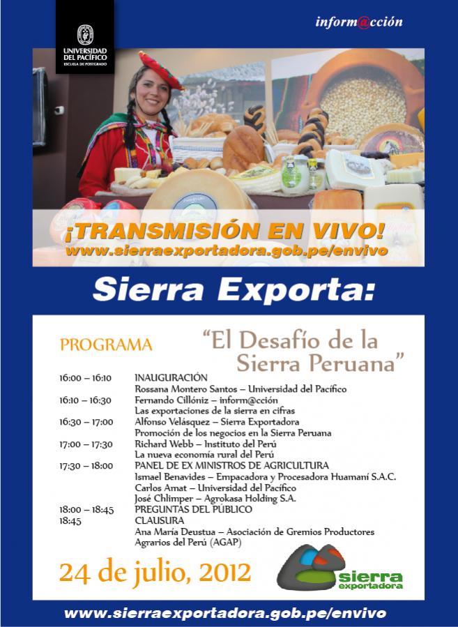 Nombre:  Flyer SIERRA EXPORTA TRANSMISION EN VIVO.jpg
Visitas: 673
Tamao: 93.0 KB